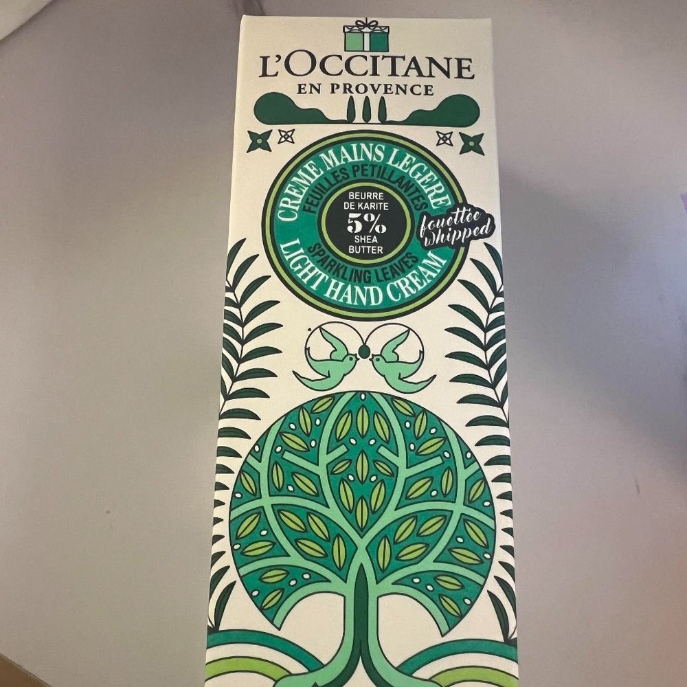 L'Occitane Limited Edition 5% Shea Butter Sparkling Leaves  Hand Cream 150ML NIB